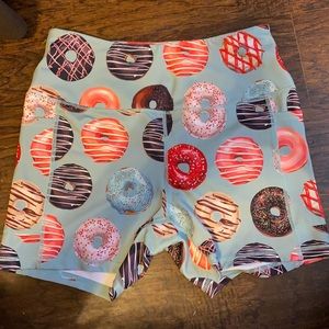 Donut bike spandex shorts